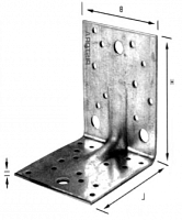 Уголок Pistora KULE V 70х70х55мм 2.5мм Уголок Pistora KULE V 70х70х55мм 2.5мм
